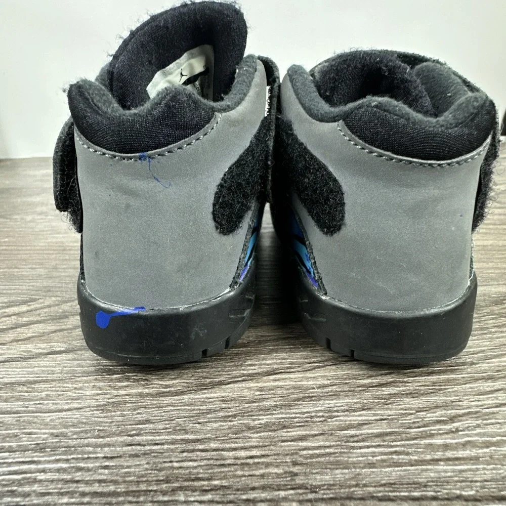 Nike Air Jordan 8 Retro Aqua TD 305360-025‎ Toddler Size 8C Black Purple Teal